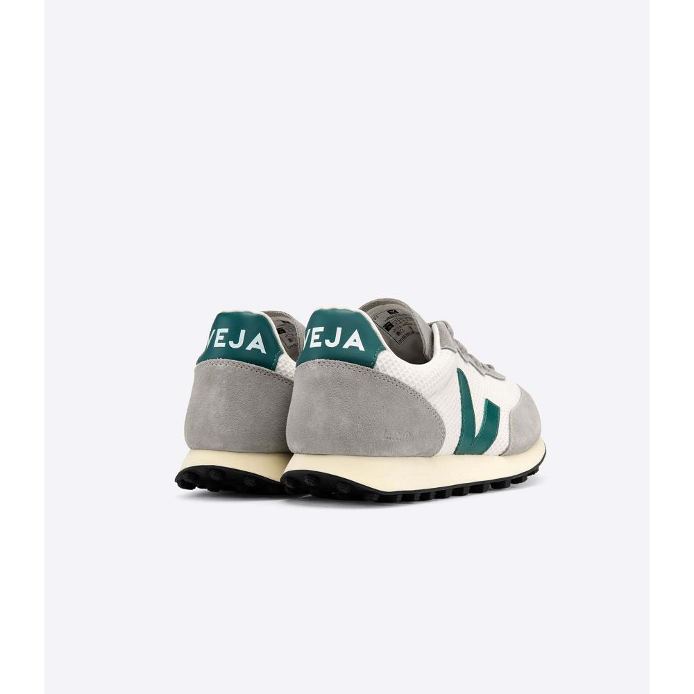 Women's Veja RIO BRANCO HEXAMESH Running Shoes Grey/Green | ZA 429MQZ